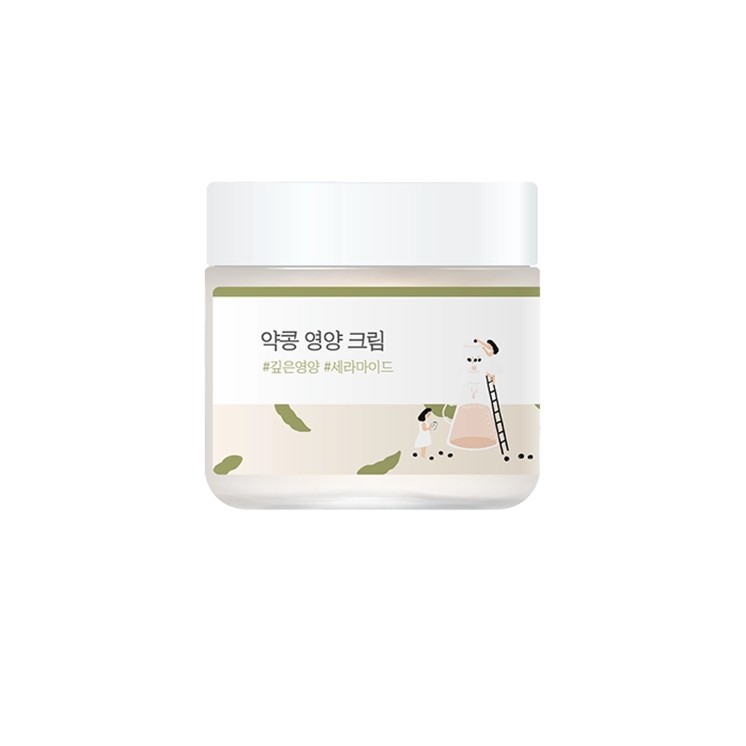 Живильний крем для обличчя Round Lab Soybean Nourishing Cream з екстрактом чорних соєвих бобів 80 мл