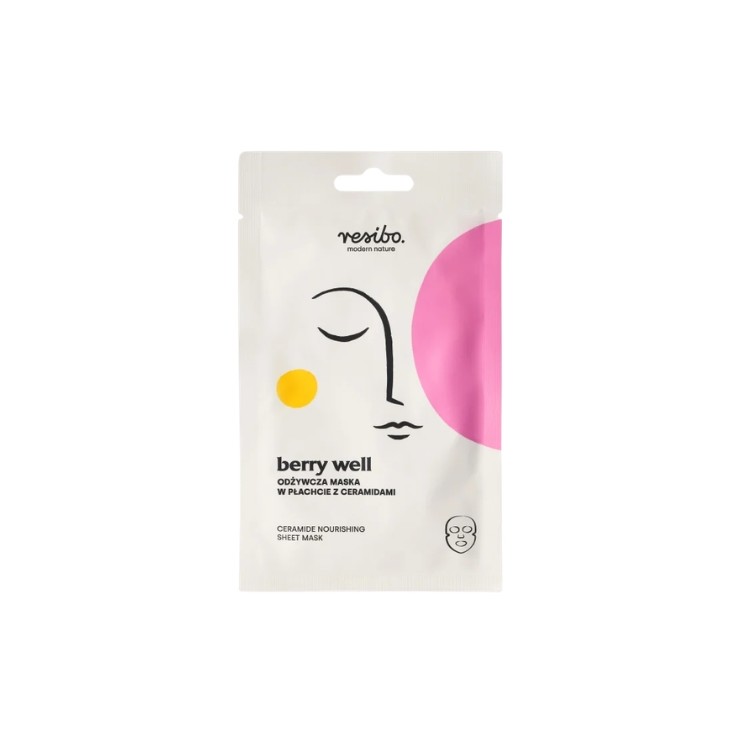 Resibo Berry Well Nourishing Sheet Mask with Ceramides 1 piece