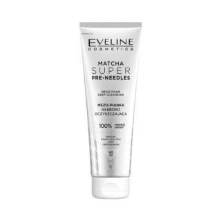 Пінка для глибокого очищення обличчя Eveline Matcha Super Pre-needles Mezo 140 мл