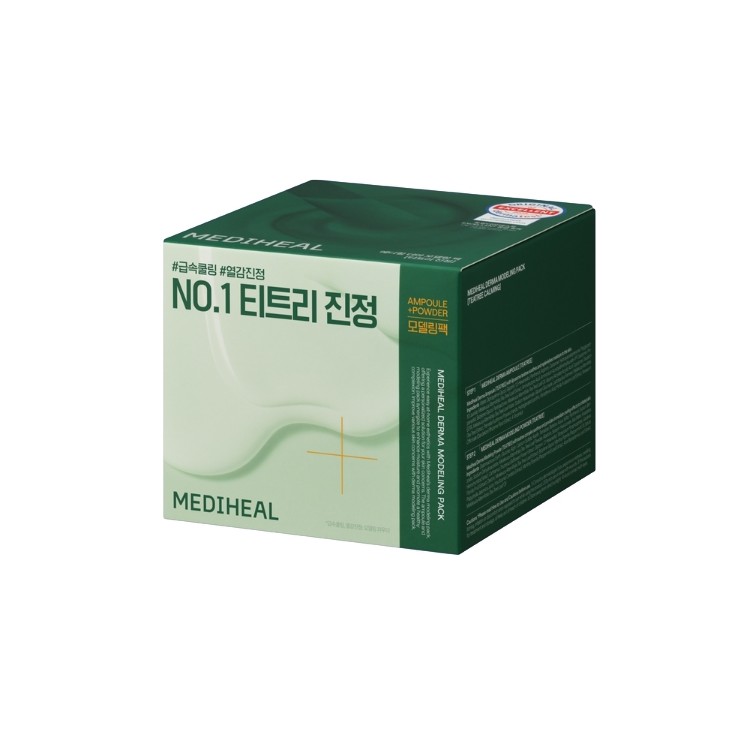 Mediheal Derma Modeling Tea Tree kojący Zestaw do pielęgnacji twarzy: Ampułka do twarzy + Maseczka peel off 