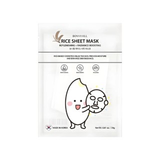 BonnyHill Rice Sheet Mask odżywczo-rozświetlająca  Maseczka do twarzy w płachcie 1 sztuka