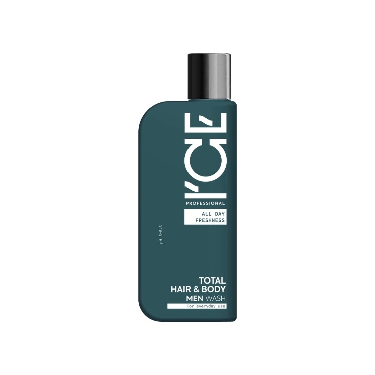 Шампунь та гель для душу Ice Professional Men Total Hair & Body Wash 2в1 для чоловіків 250 мл