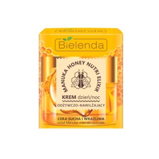 Крем для обличчя Bielenda Manuka Honey Nutri Elixir , поживний та зволожуючий, денний/нічний, 50 мл