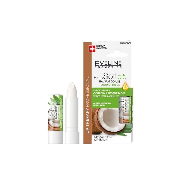 Eveline Lip Therapy Professional Extra Soft Bio Kokos Lip Balm 4g