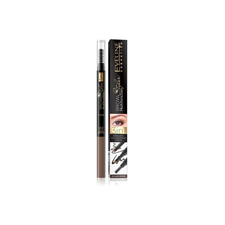 Eveline Kredka do brwi Brow Styler /02/ Ciemny brąz