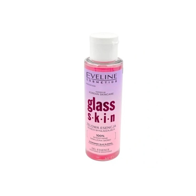 Заспокійлива та розгладжувальна гелева есенція для обличчя Eveline Glass Skin 110 мл