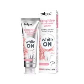Зубна паста Tołpa White On Sensitive & Mineral White для чутливих зубів та ясен 75 мл
