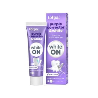 Зубна паста Tołpa White On Purple Corrector & White з фіолетовим пігментом 75 мл
