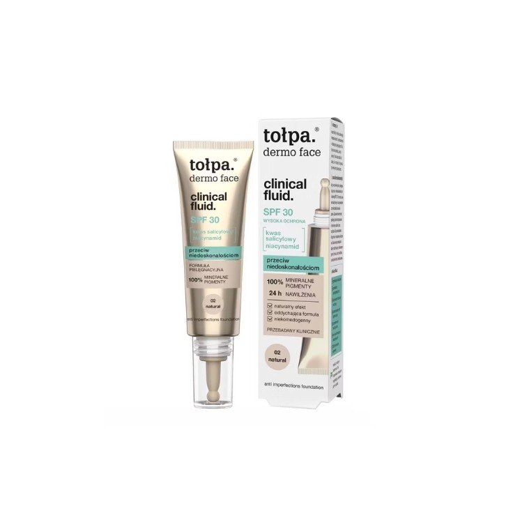 Tołpa Dermo Face Clinical Fluid Anti-Imperfection Foundation SPF30 /02/ Natural 25 мл