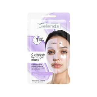 Зволожувальна та підтягуюча маска для обличчя Bielenda Collagen Hydrogel Mask, 1 шт.