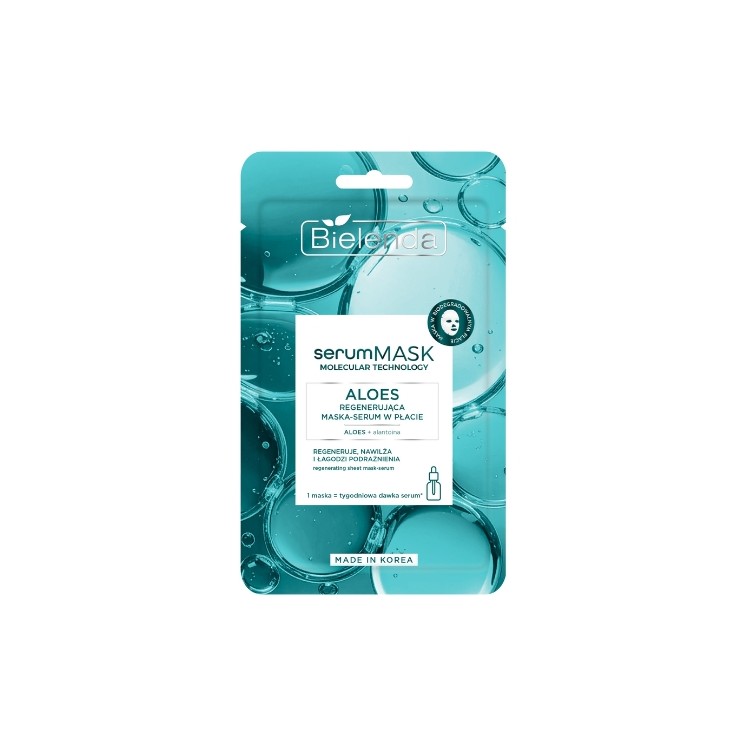 Bielenda serumMASK Molecular Technology відновлююча тканинна маска з алое вера 1 шт.
