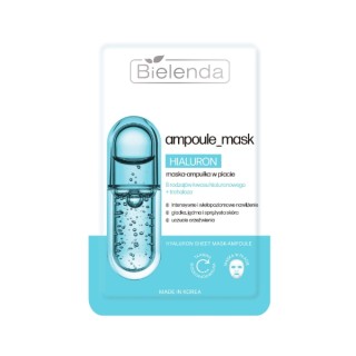 Зволожувальна тканинна маска з гіалуроновою кислотою Bielenda Ampoule_mask-ампульна, 1 шт.