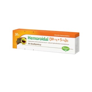 Hemoroidal (50 mg+5 mg)/g Żel doodbytniczy 30 g