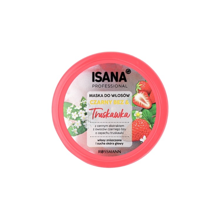 Isana Professional Maska do włosów Czarny Bez & Truskawka 275 ml