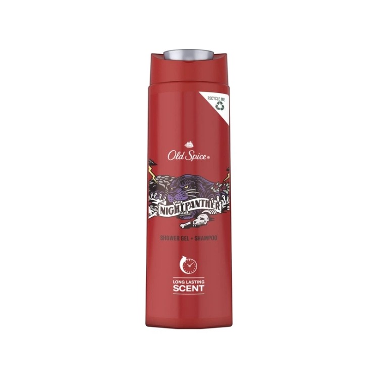 Гель для душу та шампунь Old Spice Night Panther 400 мл