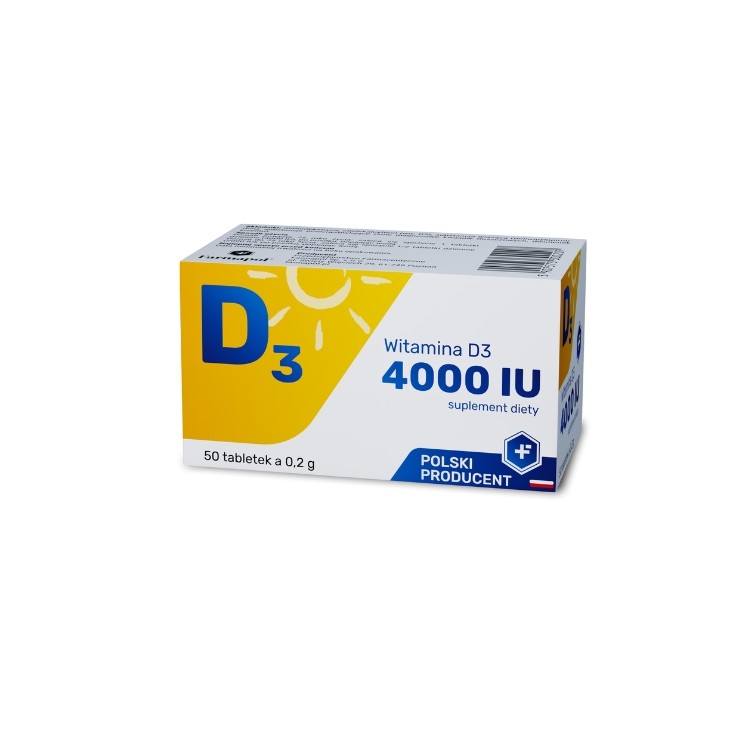 Witamina D3 4000IU 50 tabletek