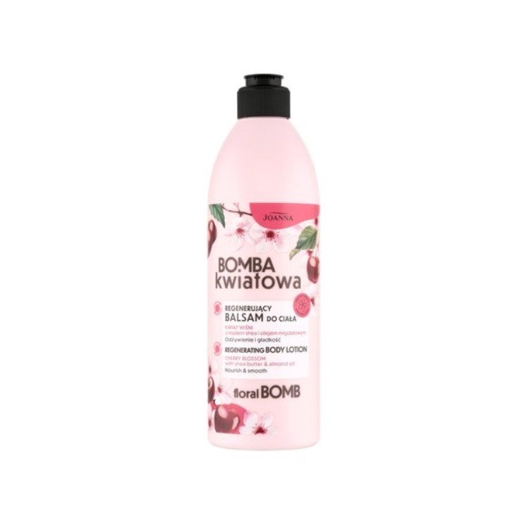 Відновлюючий бальзам для тіла Joanna Bomba Kwiatowa Cherry & Shea Butter 500 мл