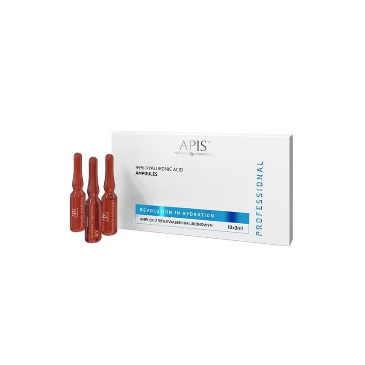 Apis Professional Ampułki z 99% Kwasem hialuronowym 10 x 3 ml