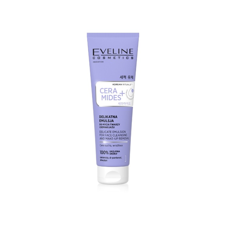 Eveline Korean Therapy Ceramides+ delikatna Emulsja do mycia twarzy 140 ml