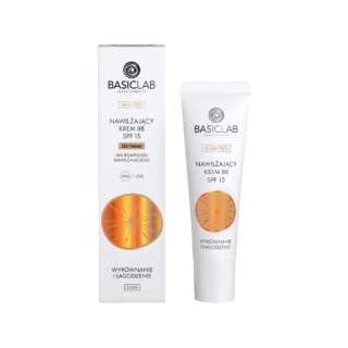 Зволожувальний BB-крем BasicLab Dermocosmetics Beauties SPF15 /310/ Honey балансуючий та заспокійливий 33 мл