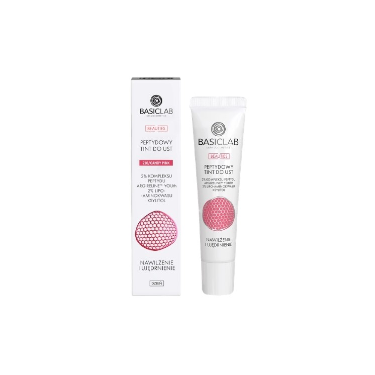 Пептидна фарба для уст BasicLab Dermocosmetics Beauties /210/ Цукерково- Pink 15 мл