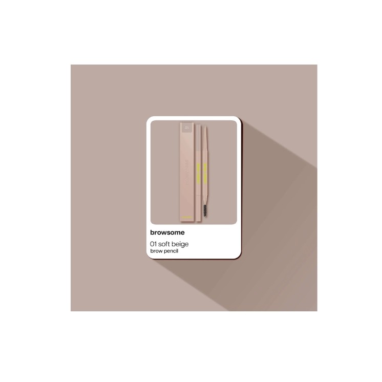 Pencil для брів Poppy Head Browsome /01/ Soft 0.09 г