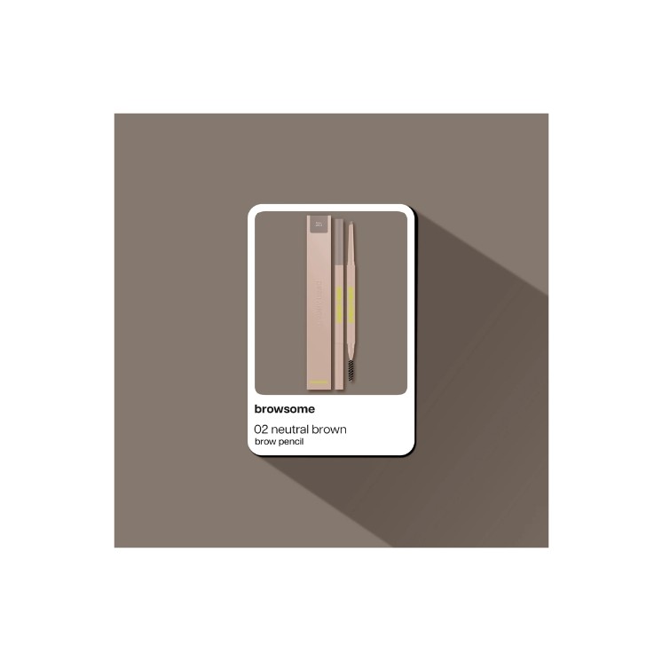 Pencil для брів Poppy Head Browsome /02/ Neutral Brown 0.09 г
