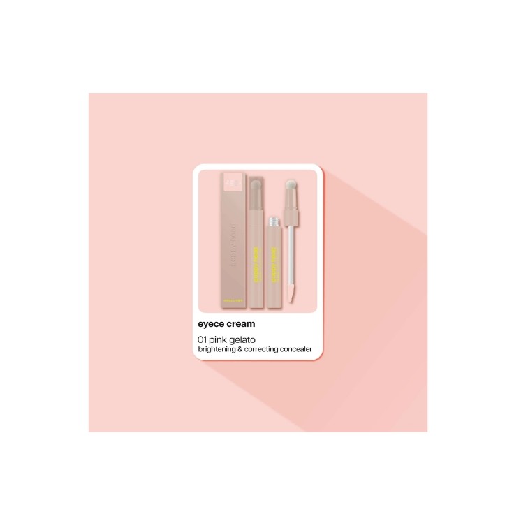 Освітлювальний та коригувальний консилер для очей Poppy Head Cream 01/ Pink Gelato 3.7 г