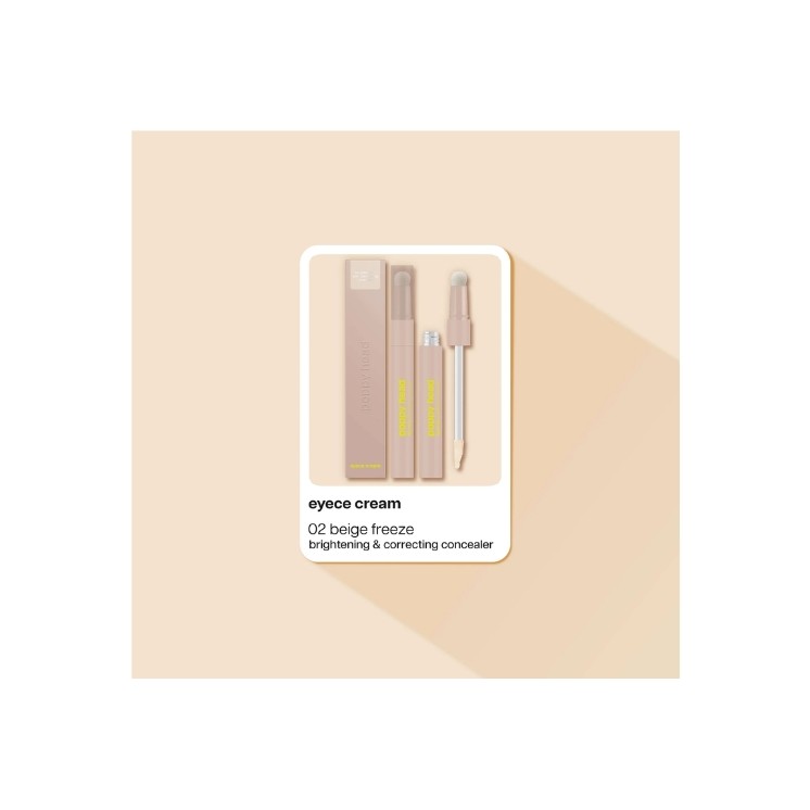 Освітлювальний та коригувальний консилер для очей Poppy Head Cream 02/ Beige Freeze 3.7 г