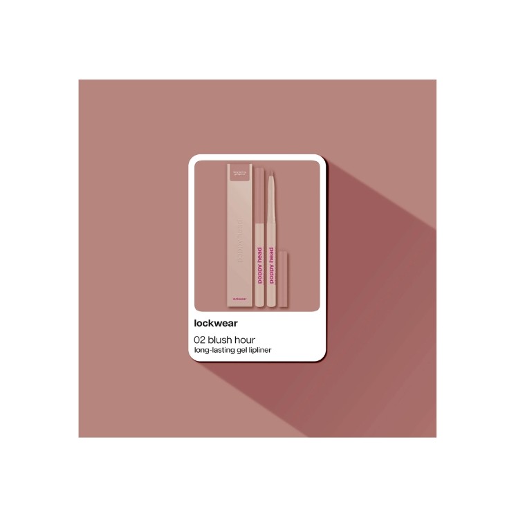 Стійка гелева підводка для губ Poppy Head Lockwear /02/ Blush Hour 0.6 г