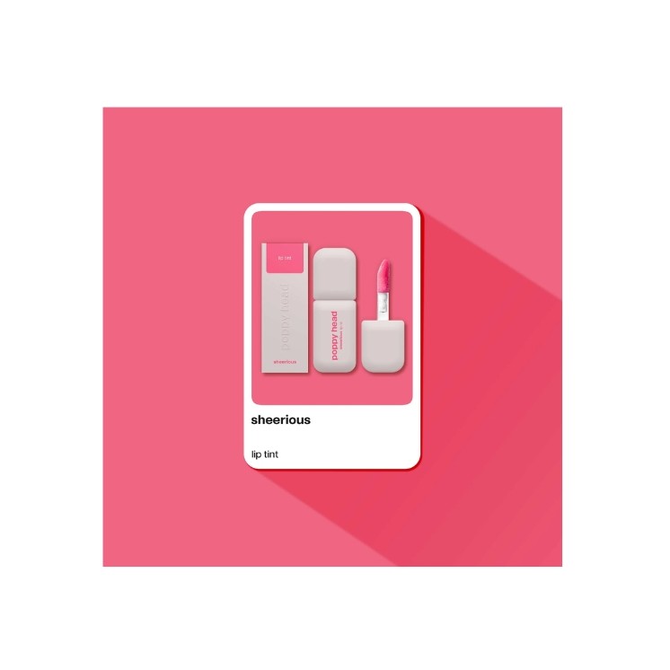 Poppy Head Sheerious Lip Tint Lip Oil 4g