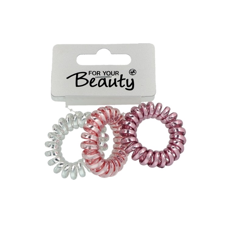 For Your Beauty Gumki do włosów Elli Rosa Matt 3 sztuki