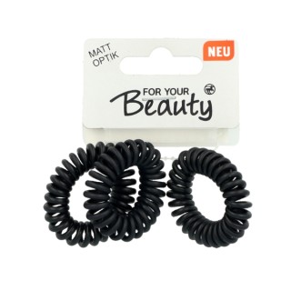 Black гумки для волосся Elli Rosa Matt 3 шт. For Your Beauty