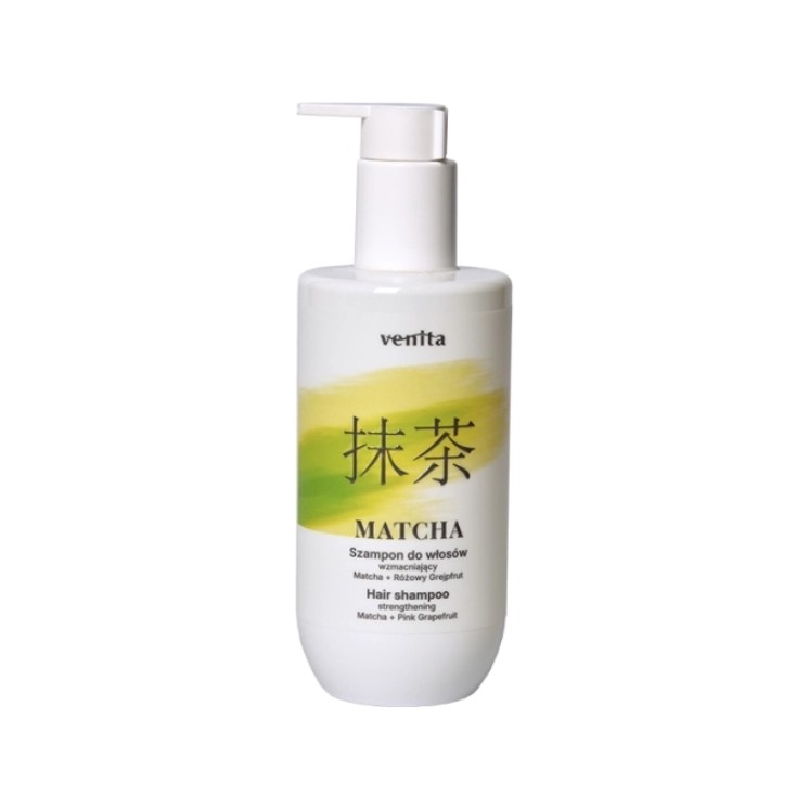 Зміцнюючий шампунь для волосся Venita Matcha 300 мл