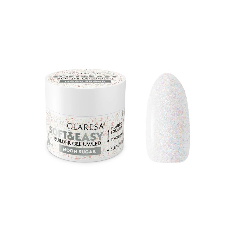 Claresa Soft & Easy Żel budujący do paznokci Moon Sugar 45 g
