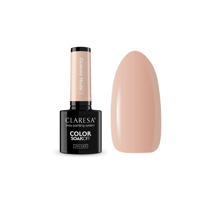 Claresa Nude Glow Gummy Nude Hybrid Nail Polish /2/ 5 g