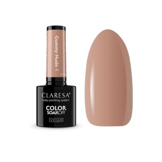 Claresa Nude Glow Gummy Nude Lakier hybrydowy do paznokci /4/ 5 g