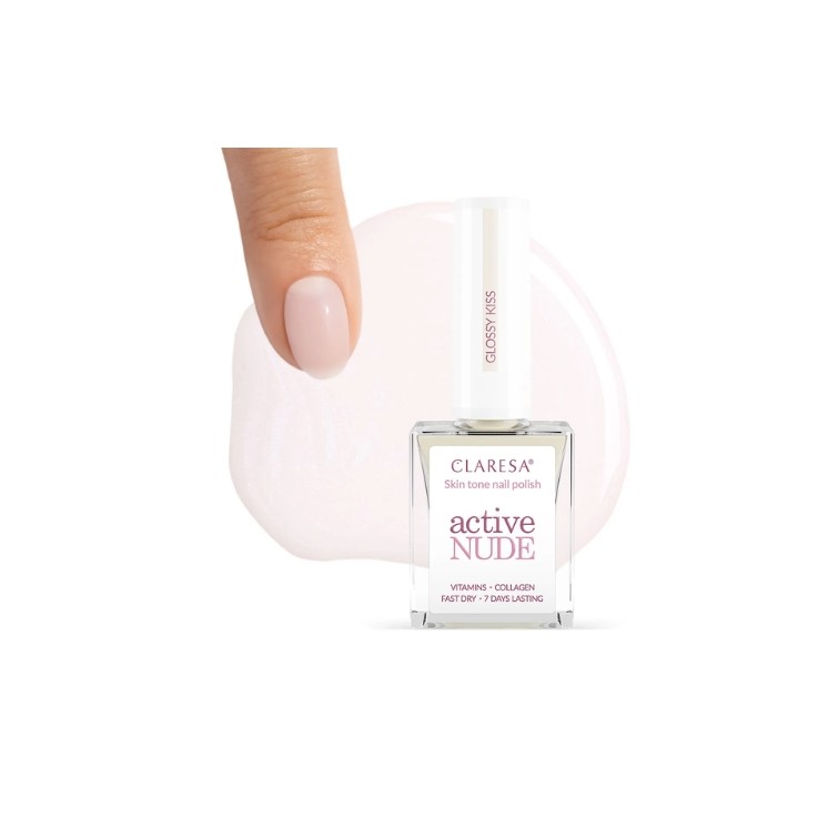 Claresa Active Nude Classic Nail Polish Glossy Kiss 9.5 5 ml