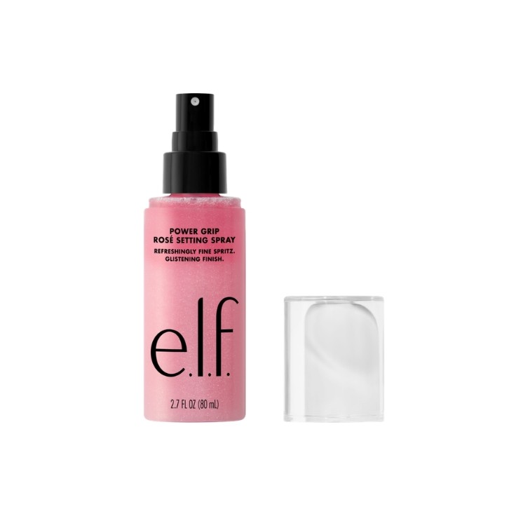 ELF Power Grip Rose Two-Phase Makeup Setting Spray with Particles 80 ml