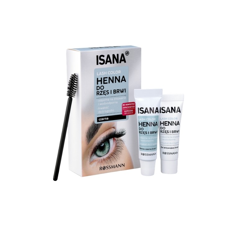 Хна Isana Lash Colour для брів та вій чорного кольору 1 шт.