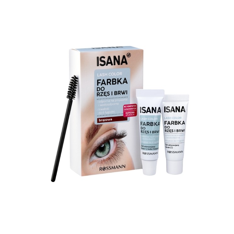 Хна Isana Lash Colour для брів та вій коричневого кольору 1 шт.