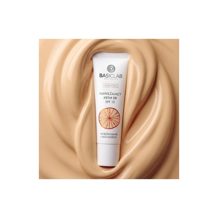 Зволожувальний BB-крем BasicLab Dermocosmetics Beauties SPF15 /310/ Honey балансуючий та заспокійливий 33 мл