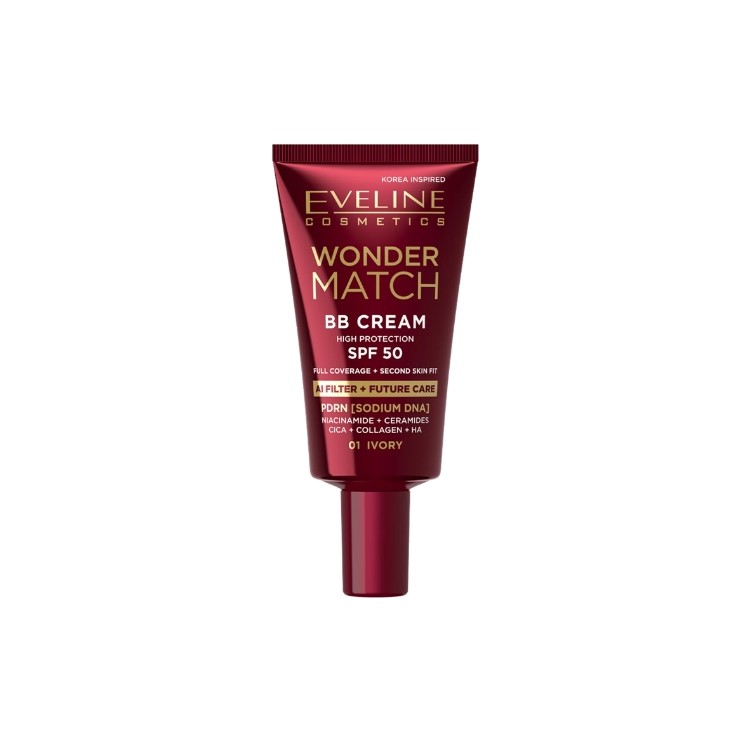 Eveline Wonder Match Krem BB z SPF50 /01/ Ivory 30 ml