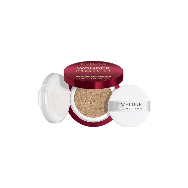 Eveline Wonder Match kryjący Podkład cushion z niacynamidem /02W/ Vanilla 15 g