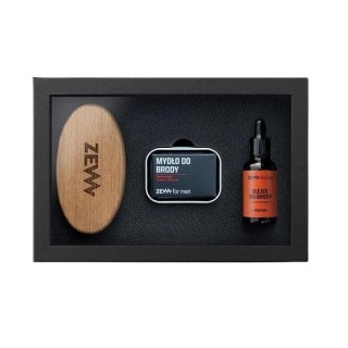 Zew for Men Prosty Drwal для чоловіків: щітка для бороди + мило для бороди + олія для бороди з конопляною олією для блиску