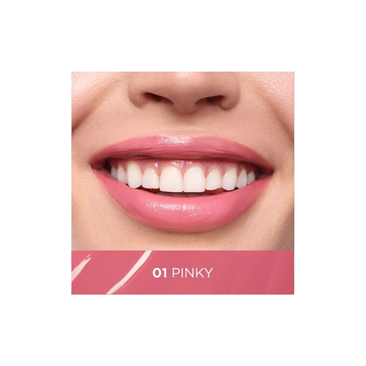 Стійка рідка помада Eveline VinyLove з глянцевим ефектом /01/ Pinky 4 мл