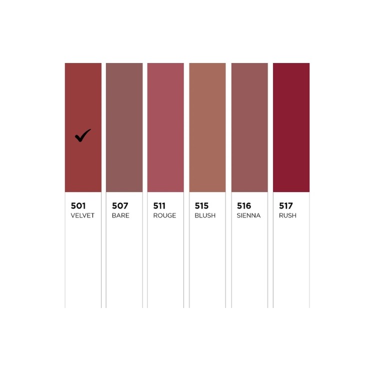 Eveline Celebrity Lips Creamy Satin Finish Lipstick /501/ Velvet 1 pc