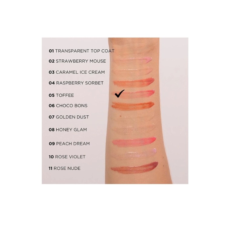 Блиск для губ Eveline Diamond Glow Lip Luminizer з гіалуроновою кислотою /05/ 5 ml