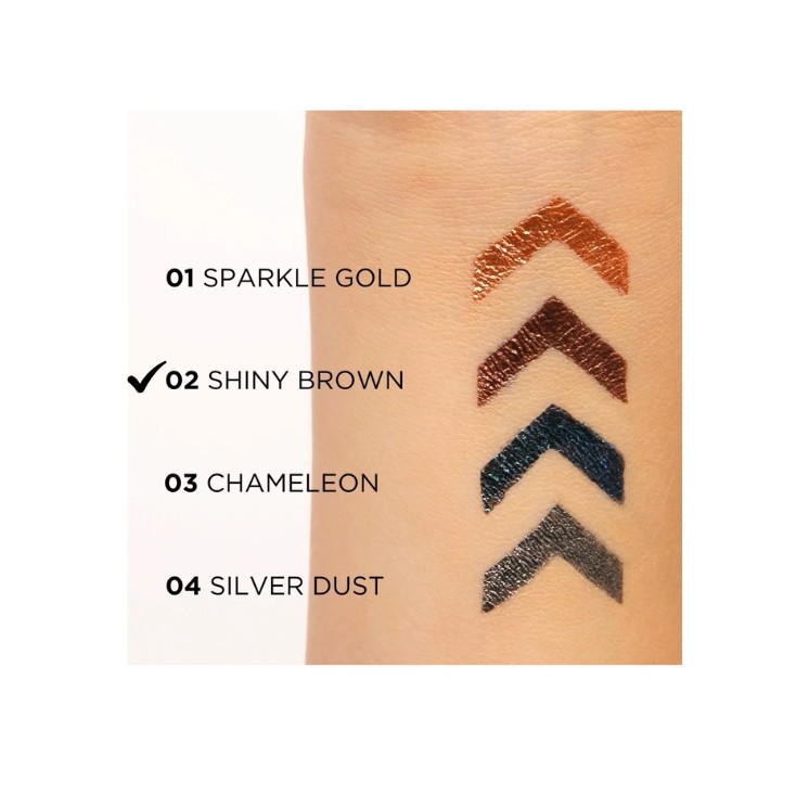 Eveline Variete Waterproof Eyeliner Shiny Brown /02/ 4 мл