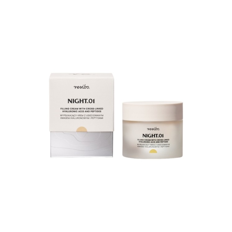 Resibo Night.01 Filling Night Face Cream with Hyaluronic Acid 50 ml